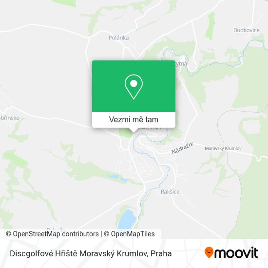 Discgolfové Hřiště Moravský Krumlov mapa