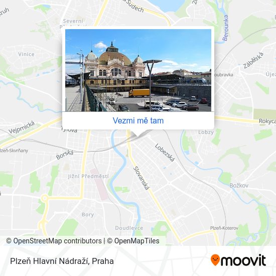 Plzeň Hlavní Nádraží mapa