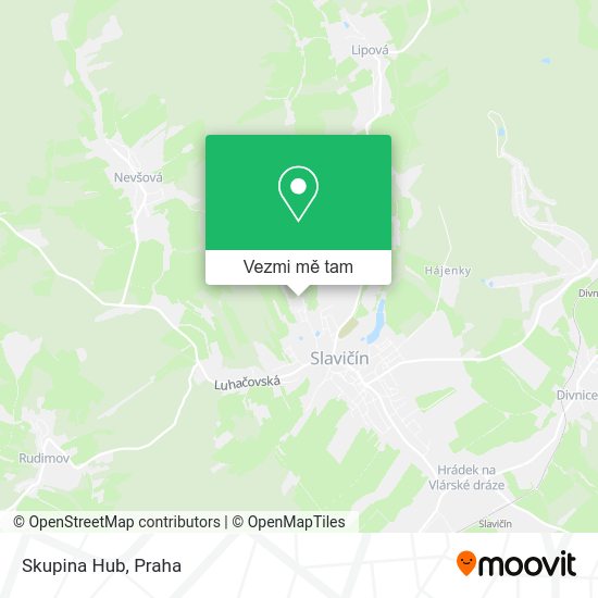 Skupina Hub mapa