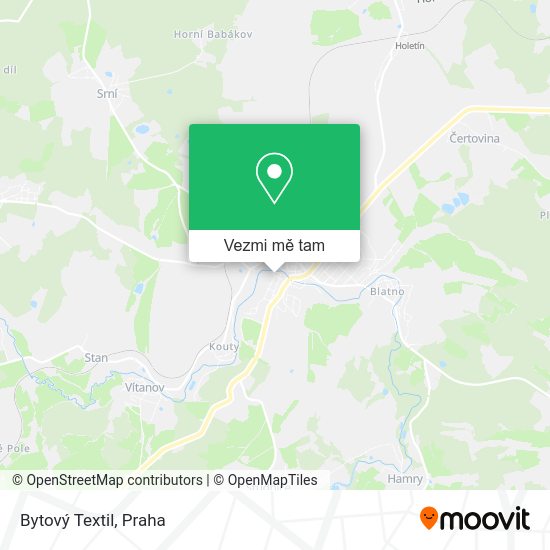 Bytový Textil mapa