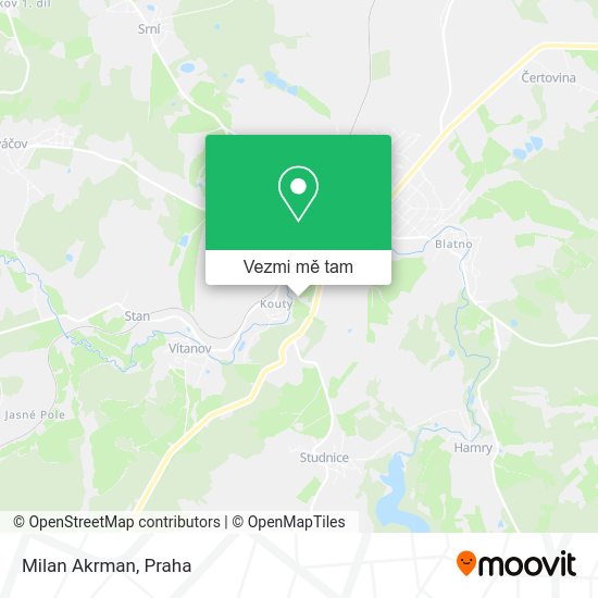 Milan Akrman mapa