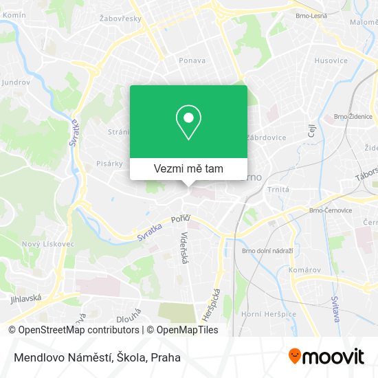 Mendlovo Náměstí, Škola mapa