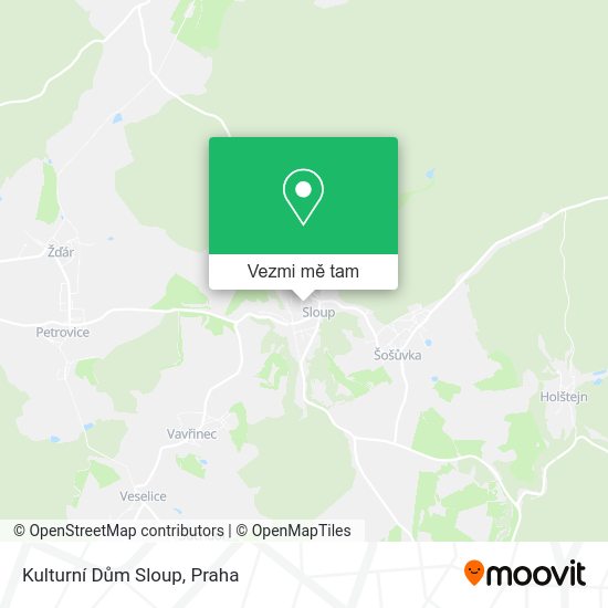 Kulturní Dům Sloup mapa