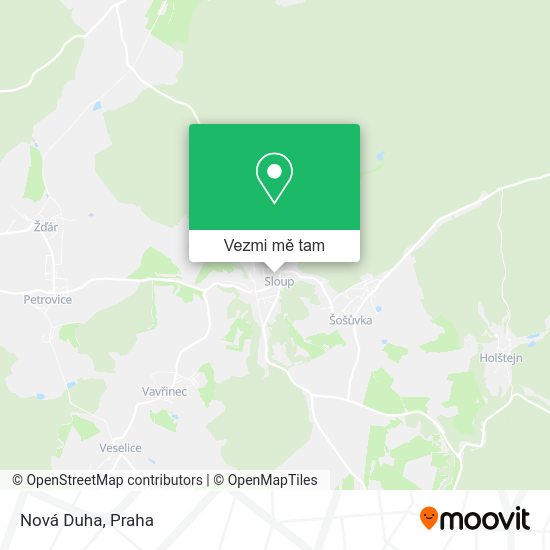 Nová Duha mapa