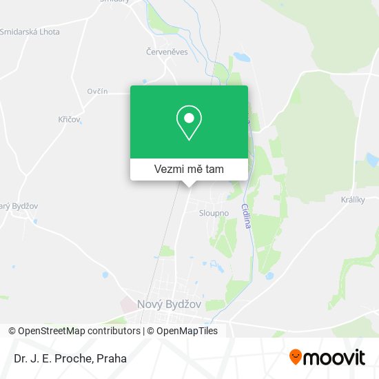 Dr. J. E. Proche mapa