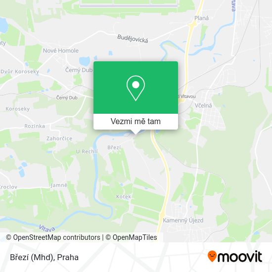 Březí (Mhd) mapa