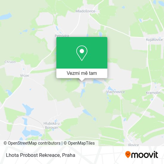 Lhota Probost Rekreace mapa