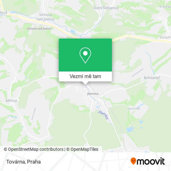 Továrna mapa