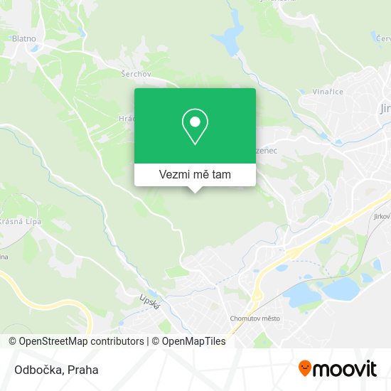 Odbočka mapa