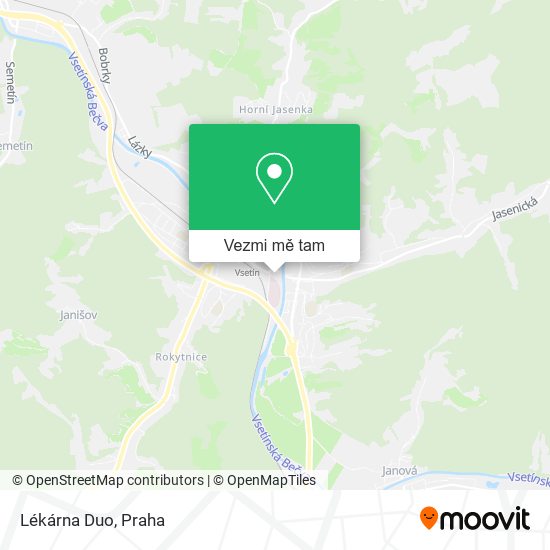 Lékárna Duo mapa