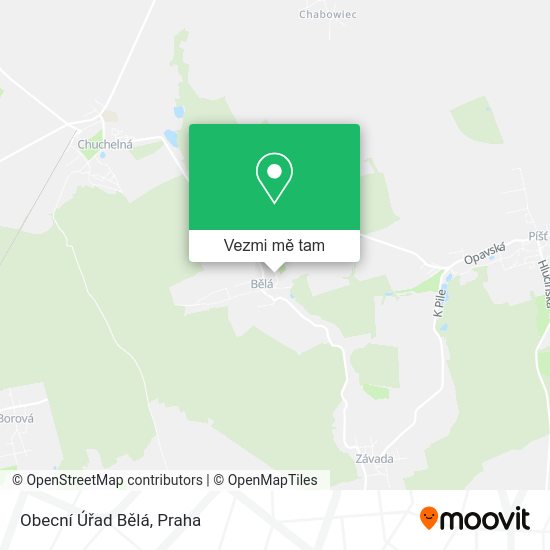 Obecní Úřad Bělá mapa