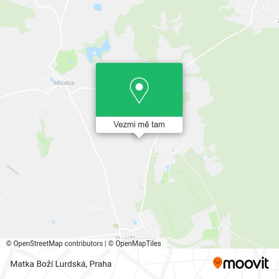 Matka Boží Lurdská mapa