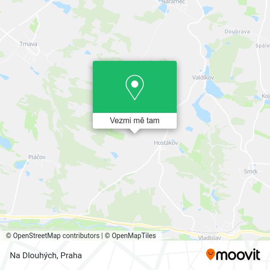 Na Dlouhých mapa