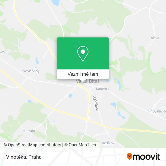 Vinotéka mapa