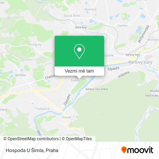 Hospoda U Šimla mapa
