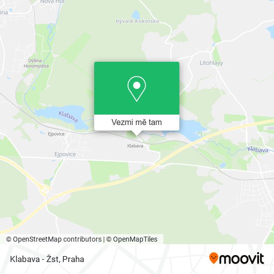 Klabava - Žst mapa