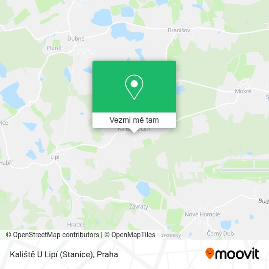 Kaliště U Lipí (Stanice) mapa