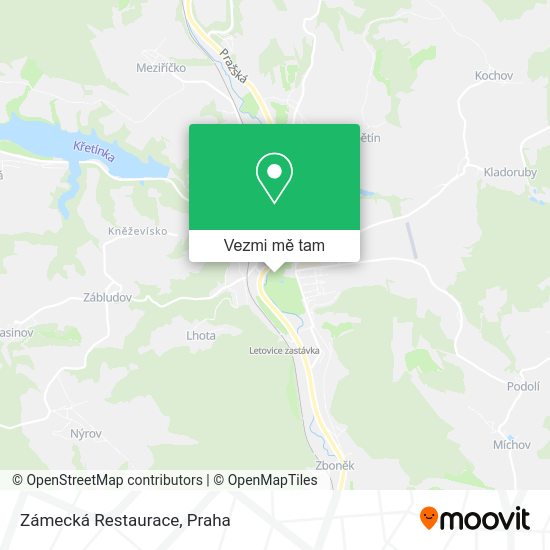 Zámecká Restaurace mapa