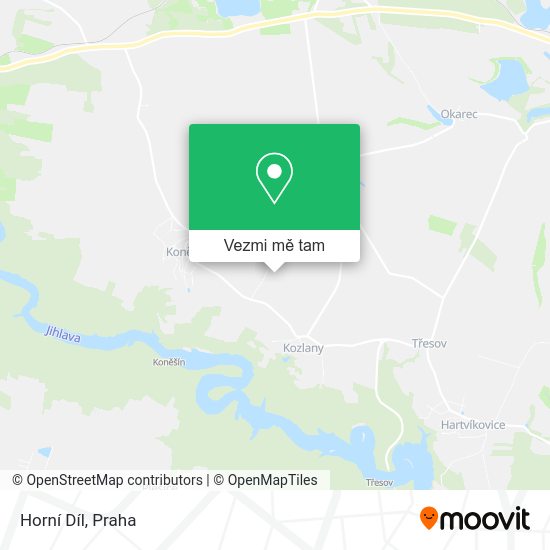 Horní Díl mapa