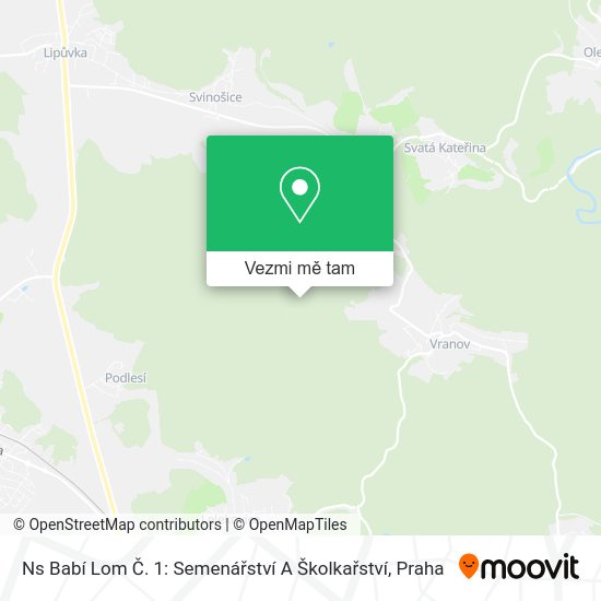 Ns Babí Lom Č. 1: Semenářství A Školkařství mapa