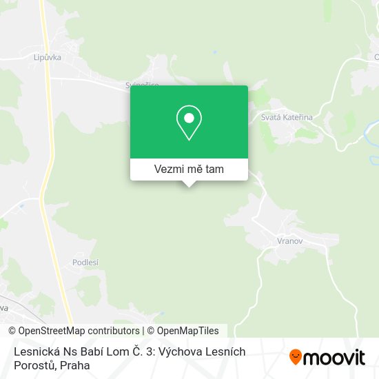 Lesnická Ns Babí Lom Č. 3: Výchova Lesních Porostů mapa