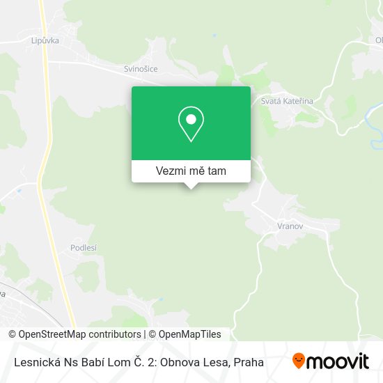 Lesnická Ns Babí Lom Č. 2: Obnova Lesa mapa