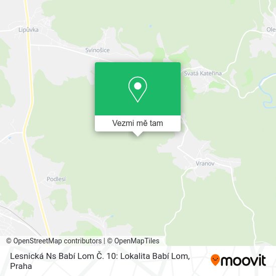 Lesnická Ns Babí Lom Č. 10: Lokalita Babí Lom mapa