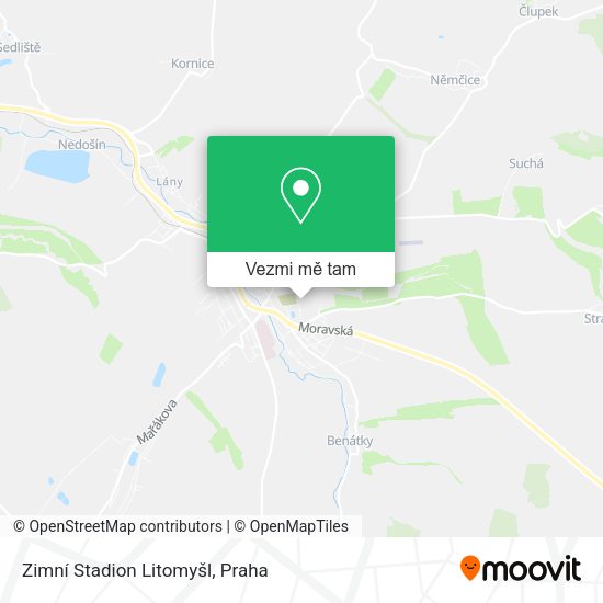 Zimní Stadion Litomyšl mapa