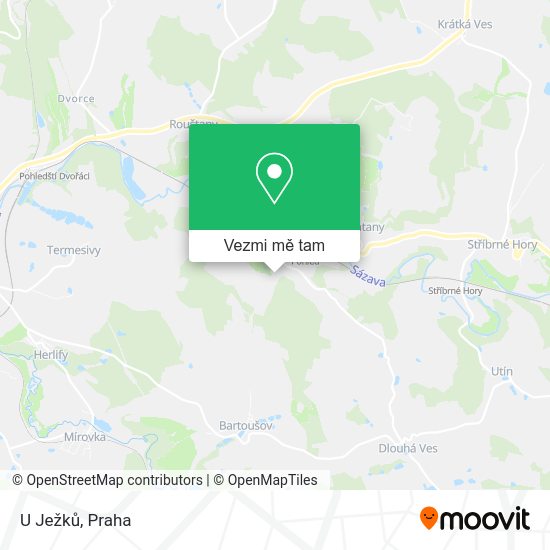 U Ježků mapa