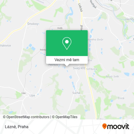 Lázně mapa