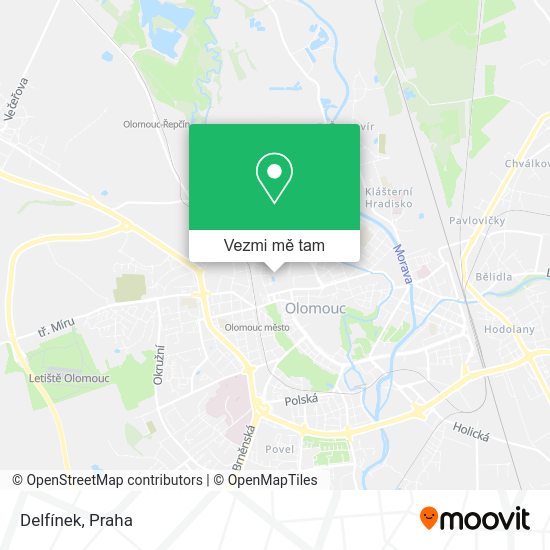 Delfínek mapa
