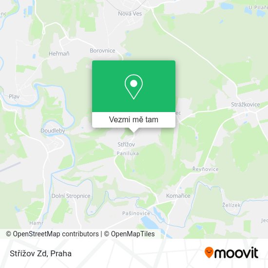 Střížov Zd mapa