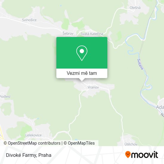 Divoké Farmy mapa