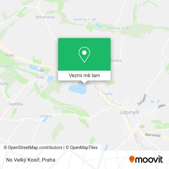 Ns Velký Kosíř mapa