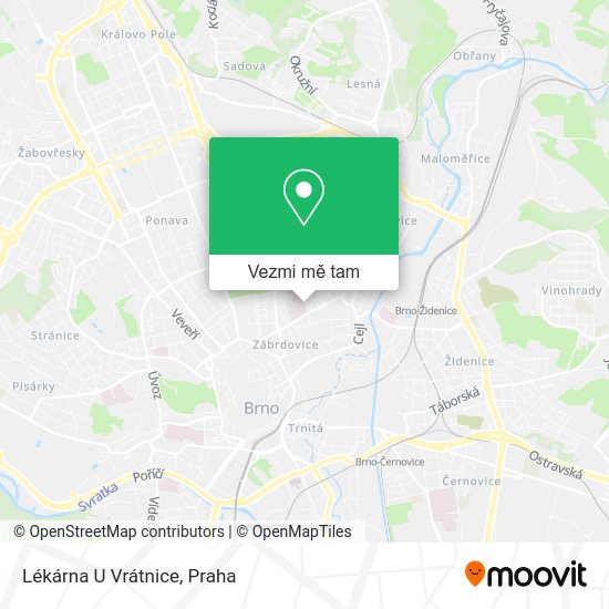 Lékárna U Vrátnice mapa