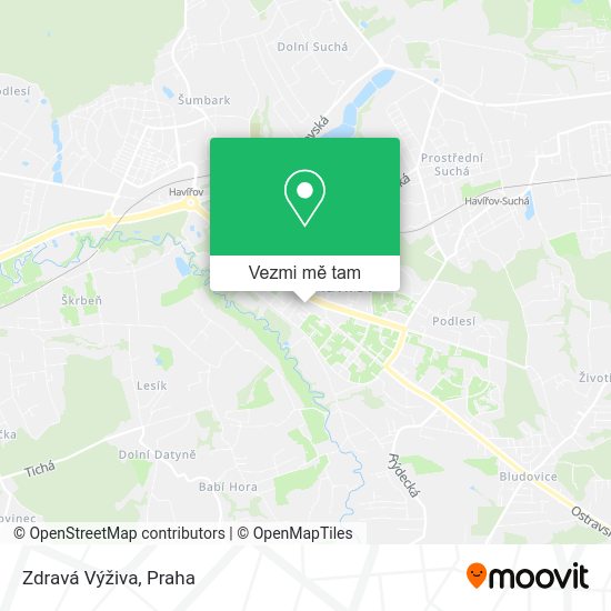 Zdravá Výživa mapa