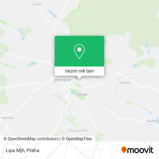 Lípa Mjh mapa