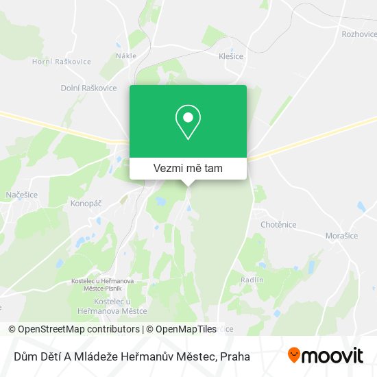 Dům Dětí A Mládeže Heřmanův Městec mapa