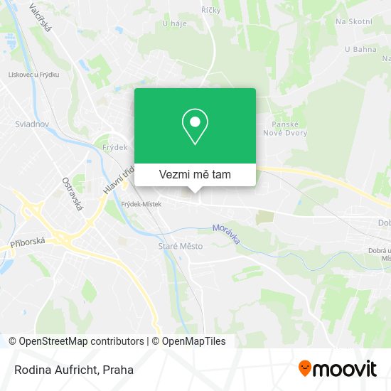 Rodina Aufricht mapa