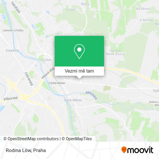 Rodina Löw mapa