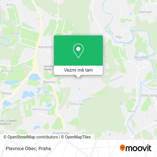 Plavnice Obec mapa