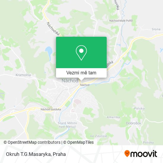 Okruh T.G.Masaryka mapa