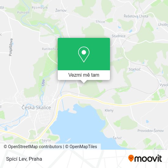 Spící Lev mapa
