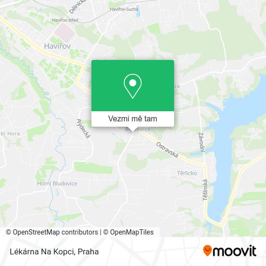Lékárna Na Kopci mapa