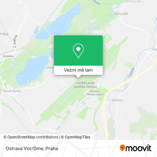 Ostrava Vor/Dme mapa