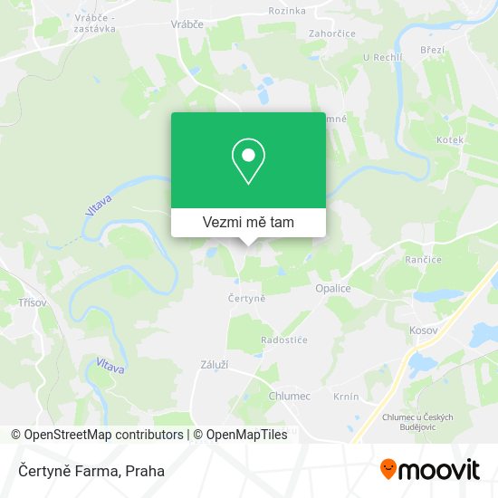 Čertyně Farma mapa