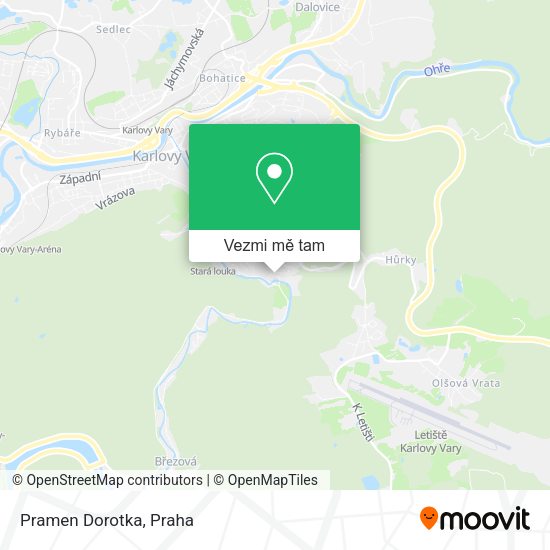 Pramen Dorotka mapa