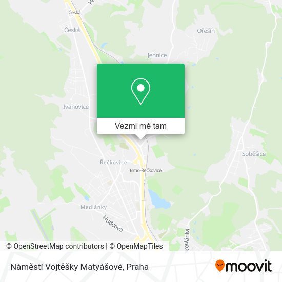 Náměstí Vojtěšky Matyášové mapa