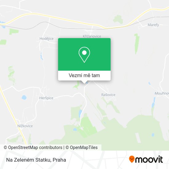 Na Zeleném Statku mapa
