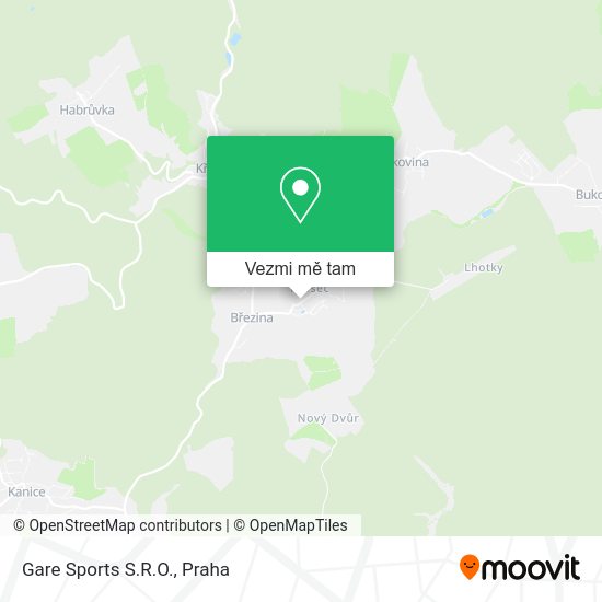 Gare Sports S.R.O. mapa